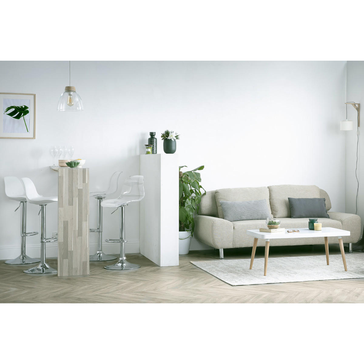 BARHOCKER Design GALILEO Transparent - Transparent, Kunststoff (45.5/107/38cm) - Miliboo