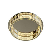 DECKENLEUCHTE Pezzati, Silber/Chrom, 13cm - Chromfarben, Glas (13/50/13cm) - KOSILUM