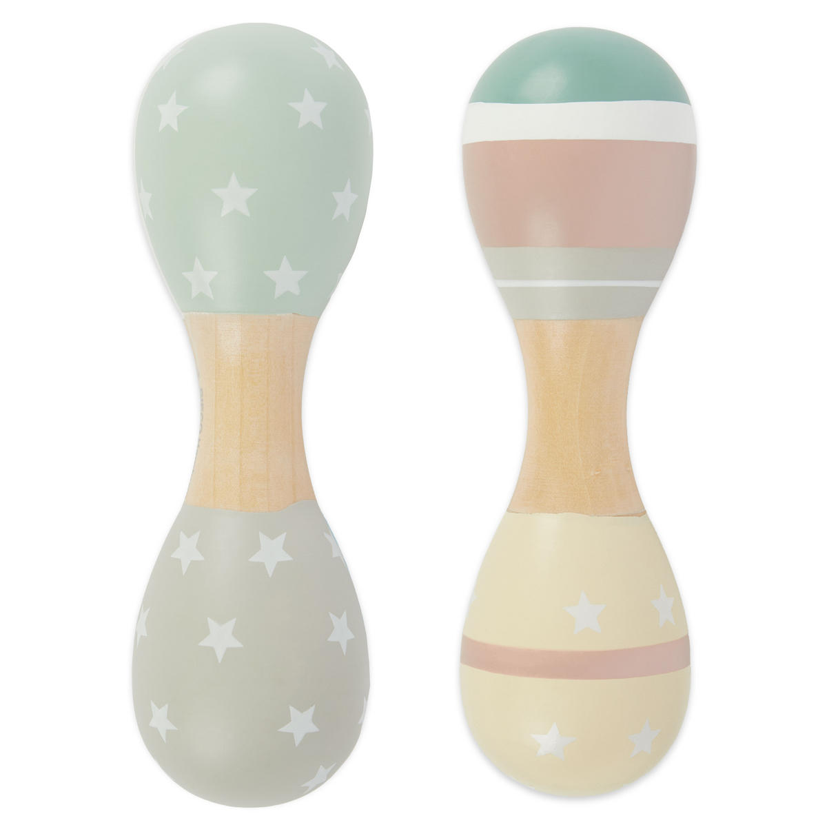 BABY-RASSEL Holz Star Dust 2er Set - Multicolor, Holz (5/15cm) - Bieco Spielwaren