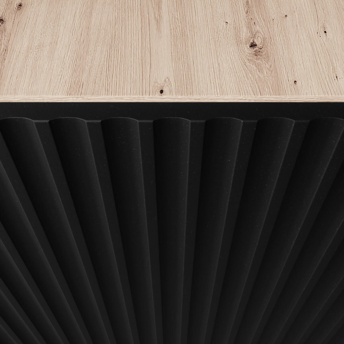 TV-SCHRANK Noe III 200 cm, dreitürig, artisan, schwarz - Schwarz/Eiche Artisan, Kunststoff (200/53/41cm) - Margaret Hadas24