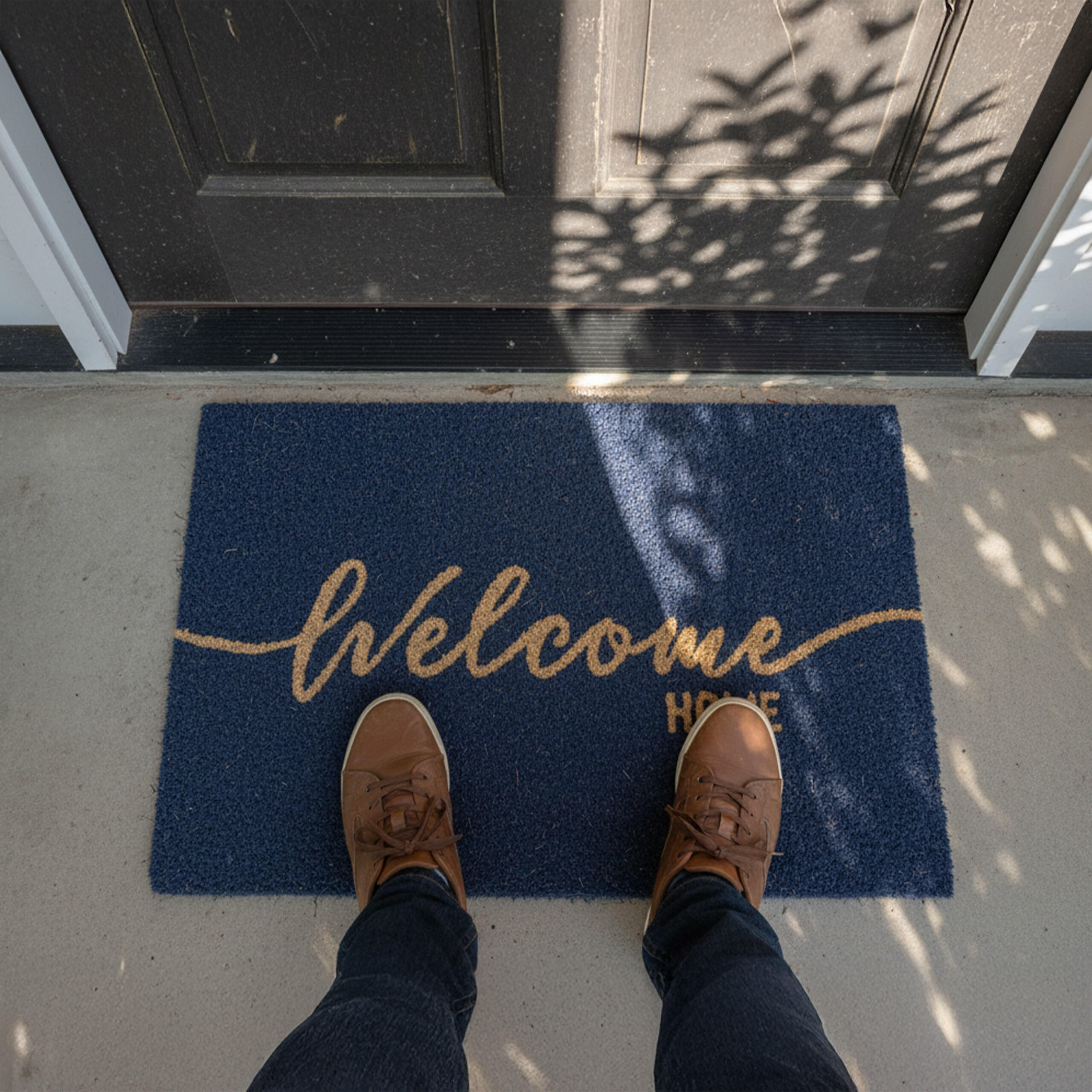 FUSSMATTE - Multicolor, Kunststoff/Textil (60/40cm) - Relaxdays