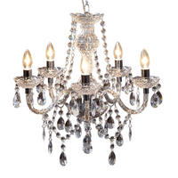 KRONLEUCHTER CRYSTAL Acryl Transparent 55 cm - Transparent, Glas (55/55/55cm) - riess-ambiente