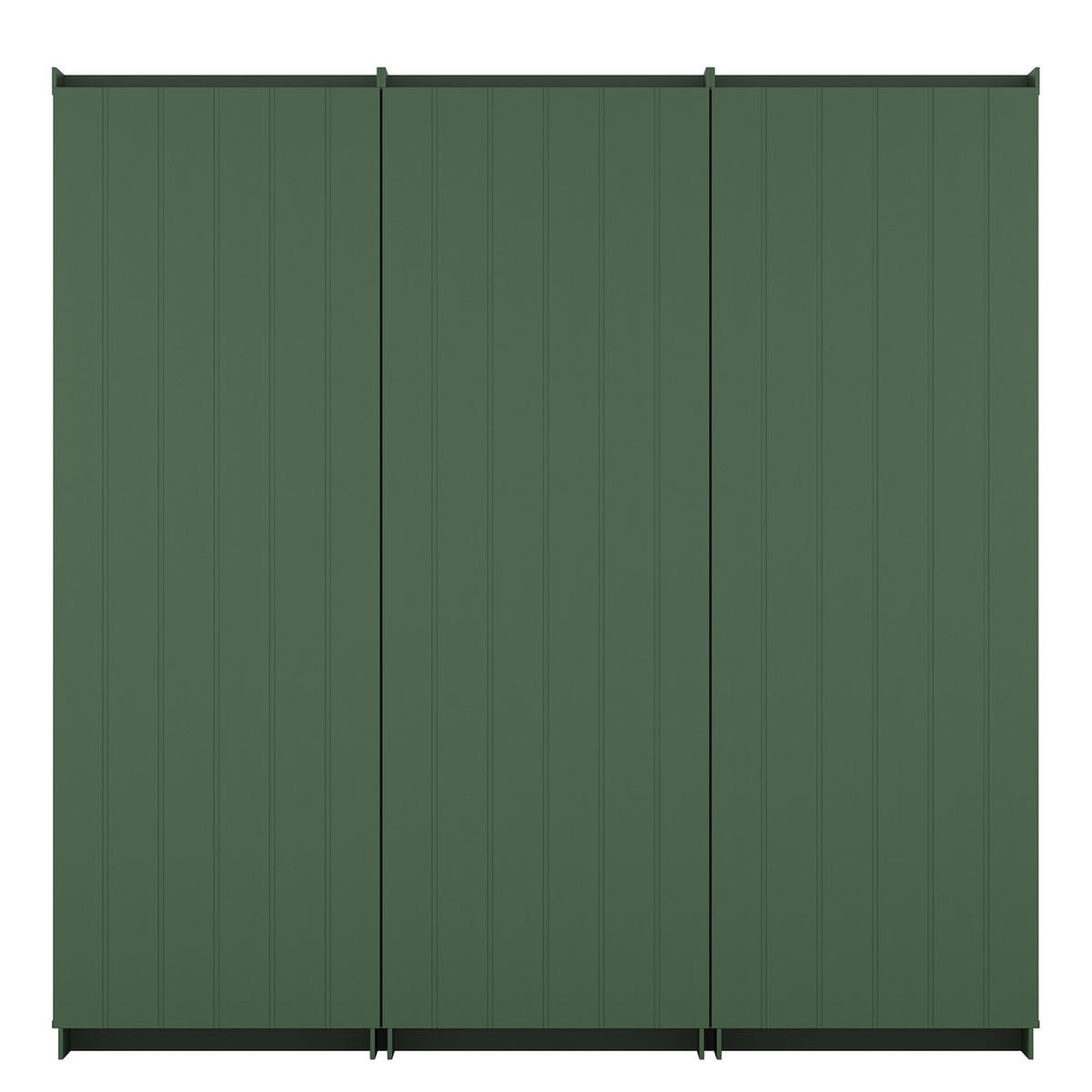 MASSIVE REGALWAND - Massivholz - Waldgrün/Kieferfarben, Holz (222/223/37cm) - home24