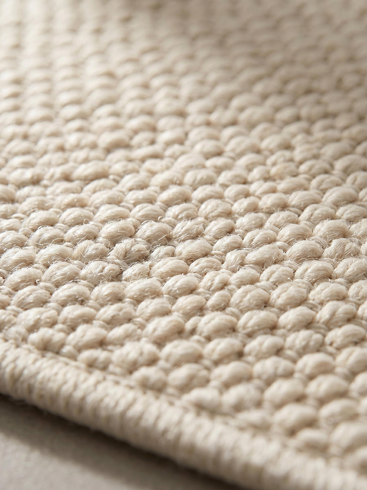 TEPPICH Flachgewebe LANGAU in Creme, meliert, Ø 120 cm - Beige, Textil (120/120cm) - KADIMA DESIGN