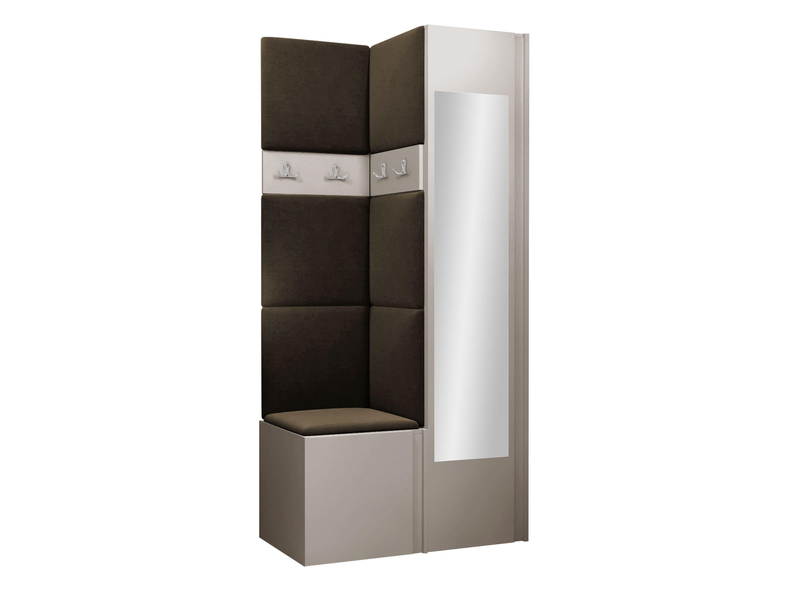 Mirjan24 Garderoben-Set Kaschmir, Braun 82x186x46 cm