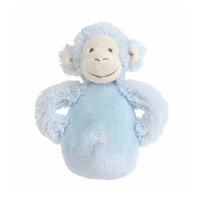 RASSELN Affe, Plüsch, hellblau, 14 cm - Hellblau, Textil (1/14/1cm) - Happy Horse