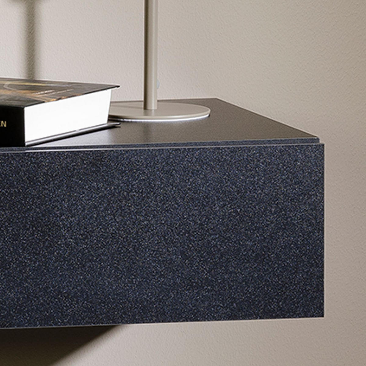 NACHTTISCH ANNE hängend - Schwarz, Holzwerkstoff (42/14/30cm) - CARO-Möbel