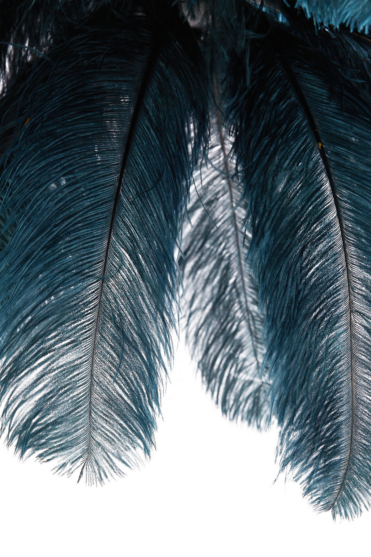 HÄNGELAMPE Feder Blau Ø80/80 cm - Blau, Metall (80/80/80cm) - Light & Living