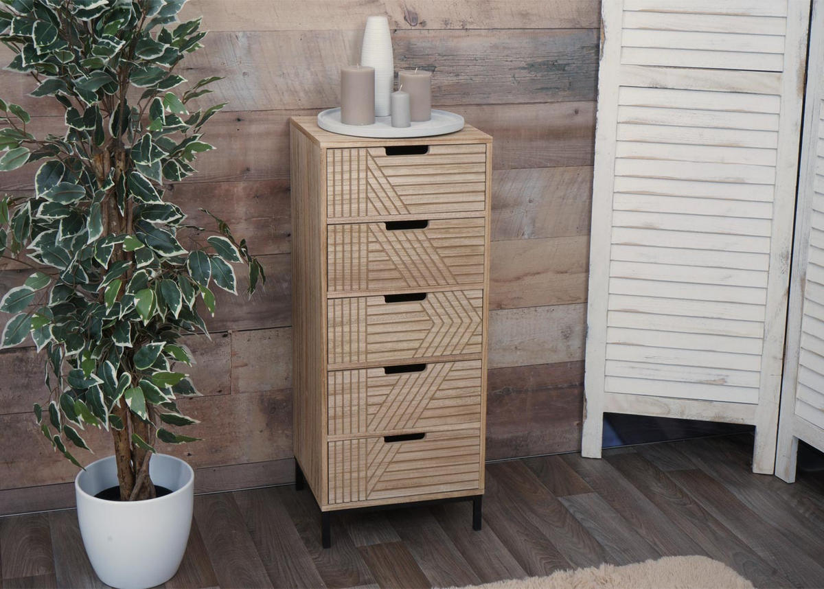 KOMMODE Braun - Braun, Holz (35/84/29cm) - MCW