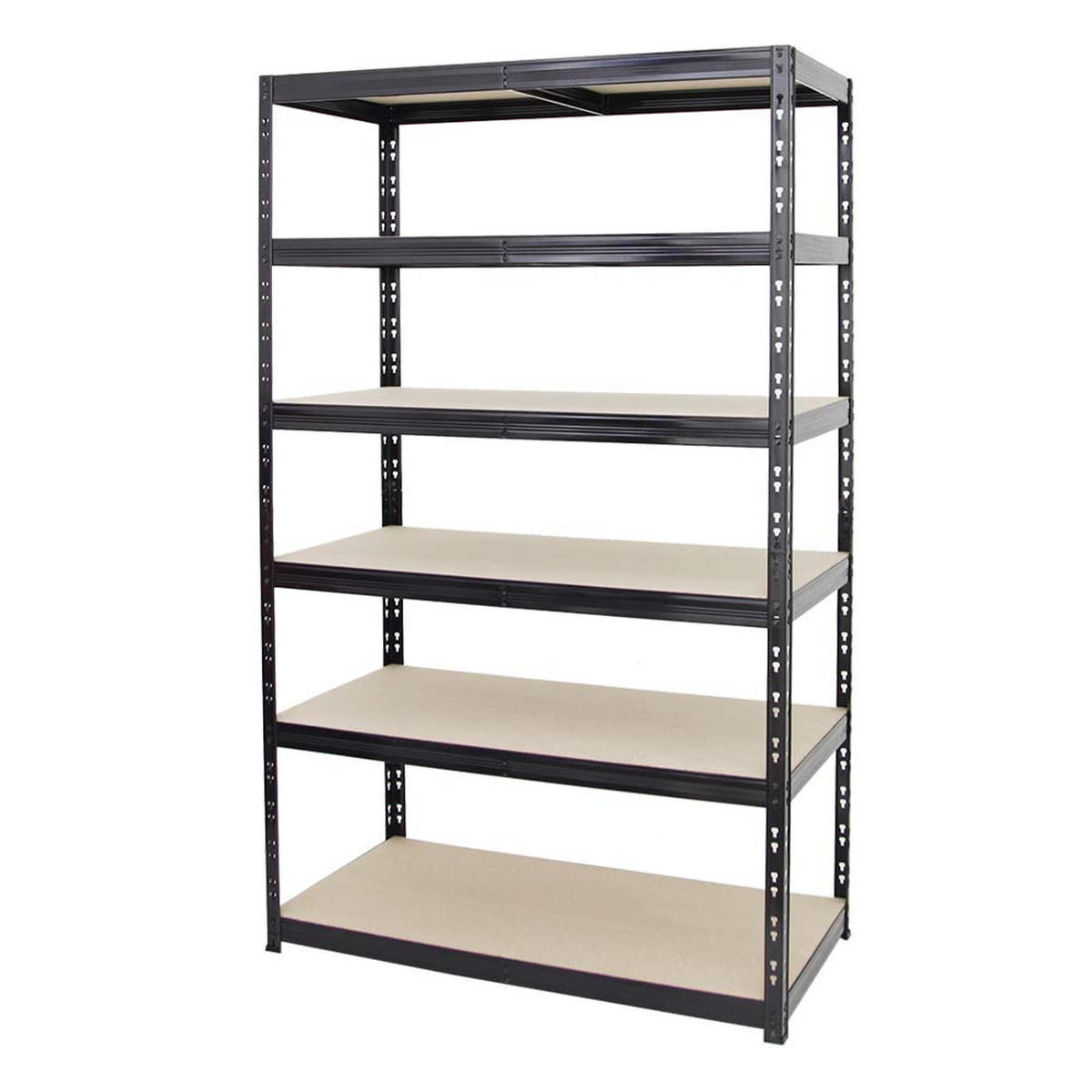 SCHWERLASTREGAL Giant Tiger 200x120x60 cm Fachlast 265 kg 6-Ebenen Schwarz - Schwarz, Metall (120/200/60cm) - PROREGAL