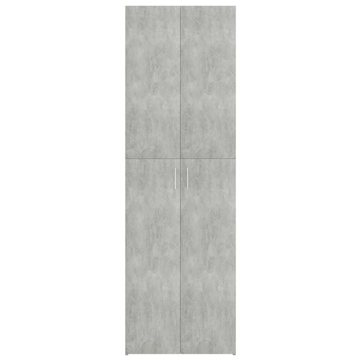 BÜROSCHRANK Betongrau 60/32/190 Cm Holzwerkstoff - Grau, Holzwerkstoff (32/190/60cm) - vidaXL