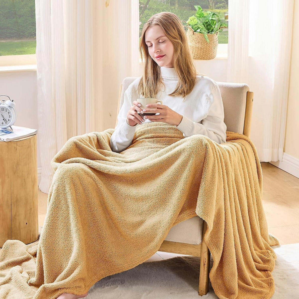 KUSCHELDECKE Sherpa 200 x 230 cm Beige - Beige, Textil (200/230cm)