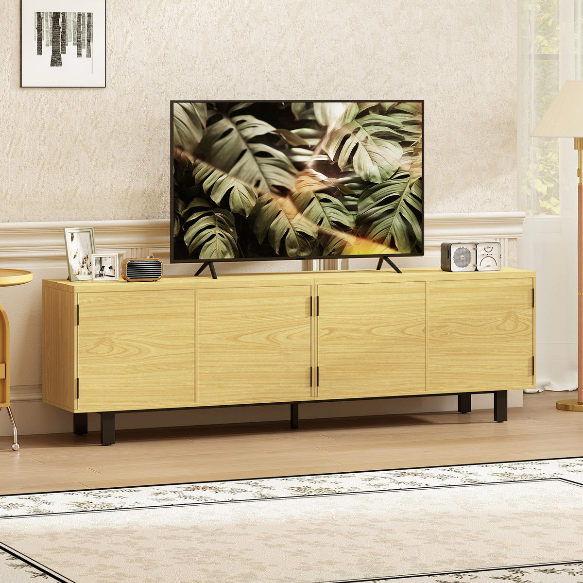 TV-MÖBEL Braun 1 Stück - Braun, Holzwerkstoff (180/55.5/35cm) - GiPP