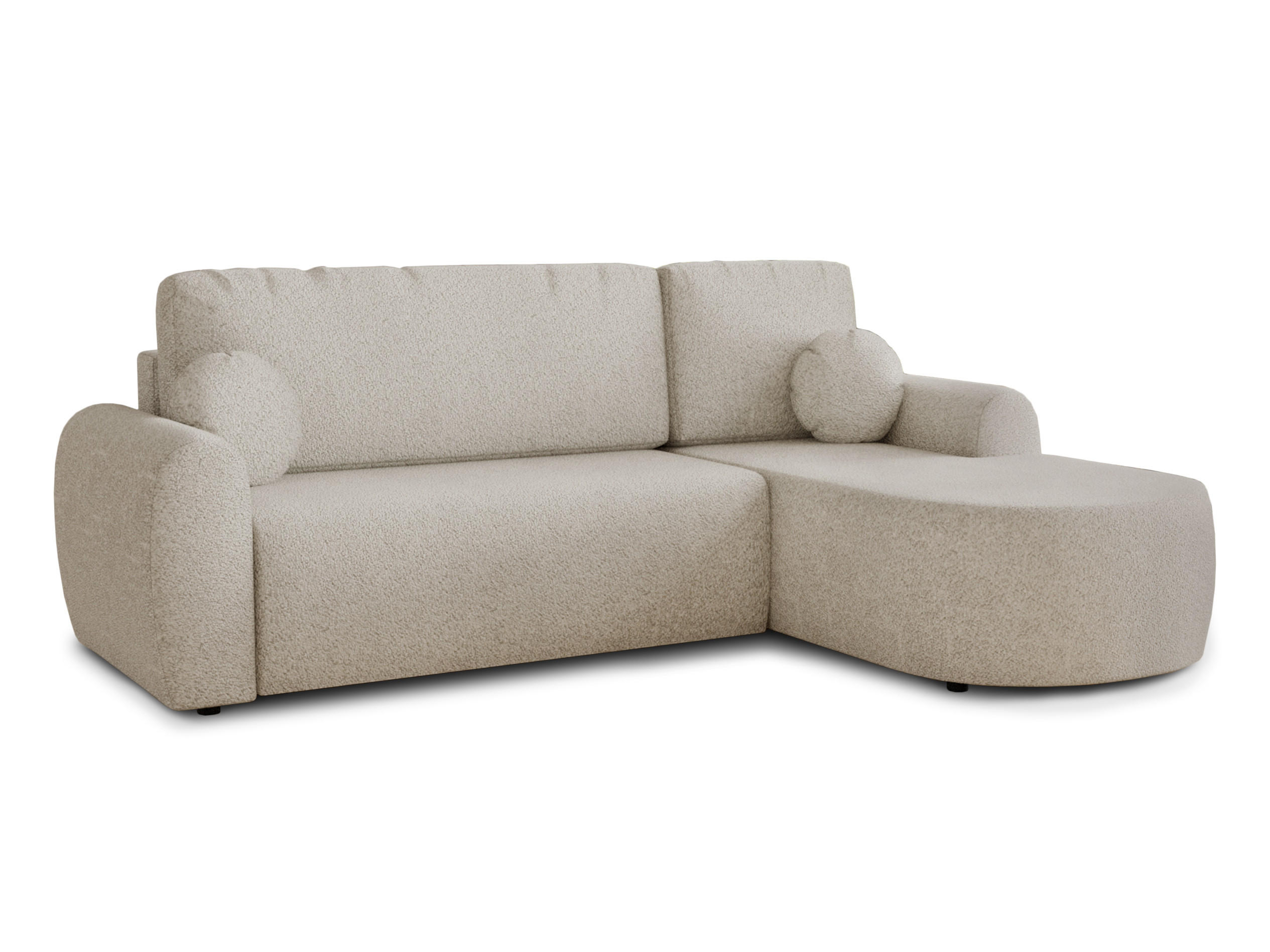 ECKSOFA Jazz, Seite: Rechts - Beige, Holz/Textil (240/160cm) - Sofnet