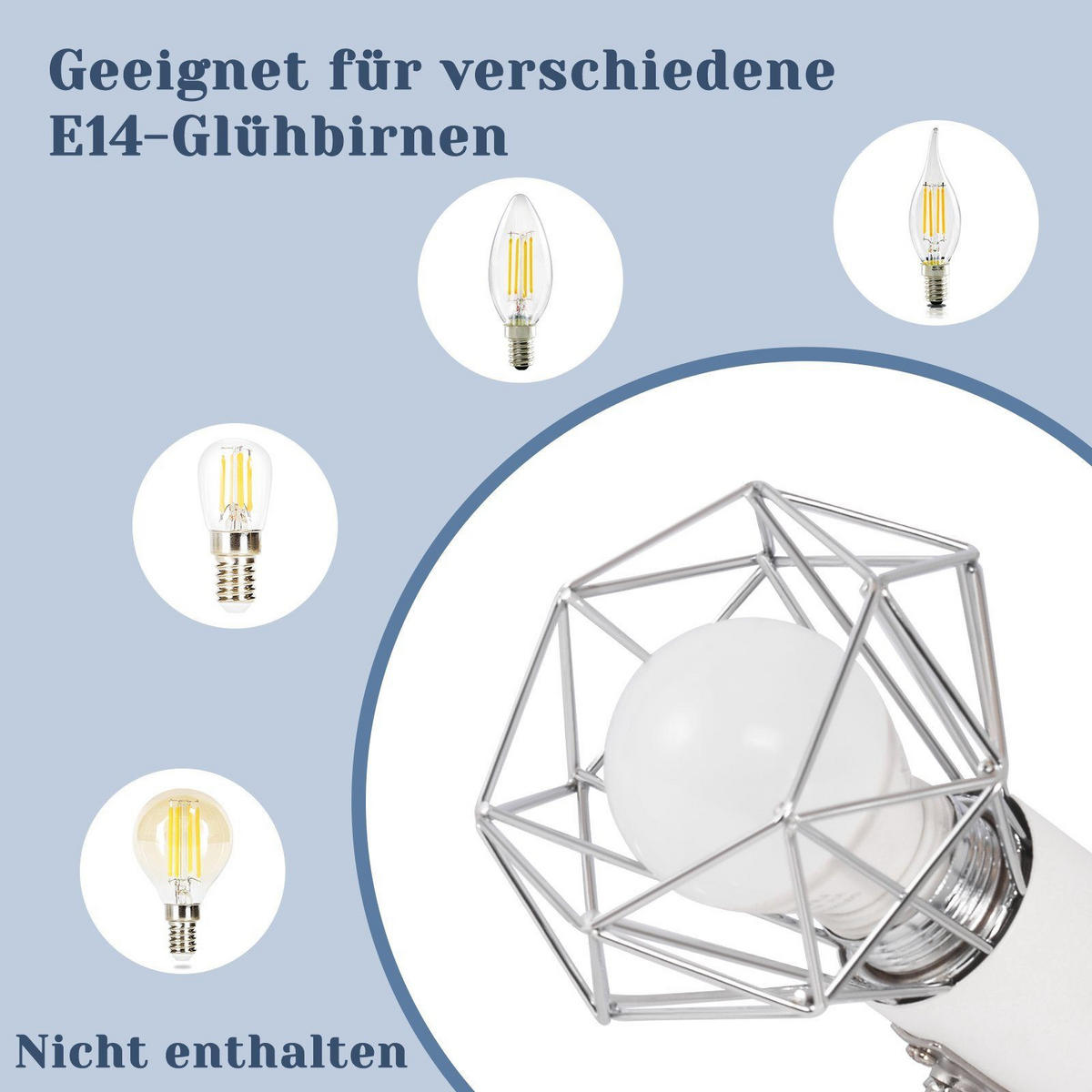 DECKENSTRAHLER Kabel 25/20/9.5cm - Weiß, Metall (25/20/9.5cm) - ZMH