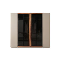 KLEIDERSCHRANK Estella 6 trg. - Creme, Holzwerkstoff (260/229/65cm)