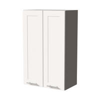 HÄNGESCHRANK Oslo W4/60 Grau / Weiß Matt 60 / 32,5 / 96cm - Weiß/Grau, Holz/Holzwerkstoff (60/96/32.5cm) - Feldmann-Wohnen
