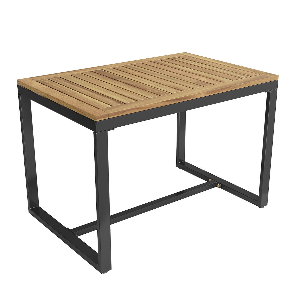 GARTENMÖBEL 100x58x67cm beige aus Metall und Polyester, mit Kissen - Beige, Metall - Modfu