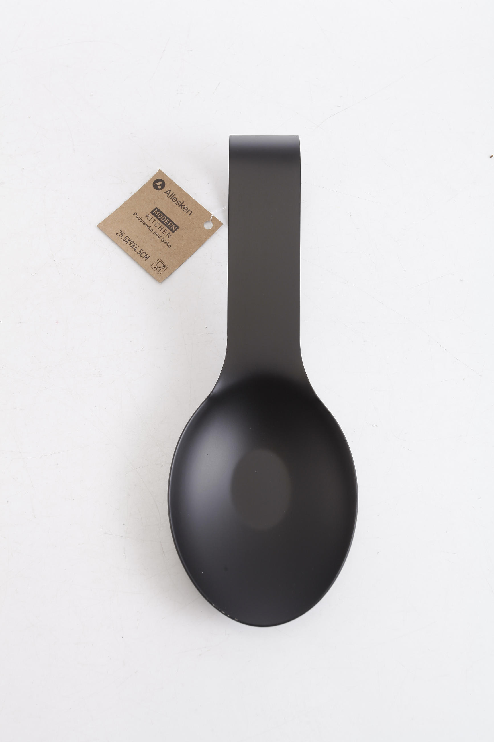 LÖFFELABLAGE Modern Kitchen Schwarz 25.5/9/4.5 cm Metall - Schwarz, Metall (9/4.5/25.5cm) - Mondex
