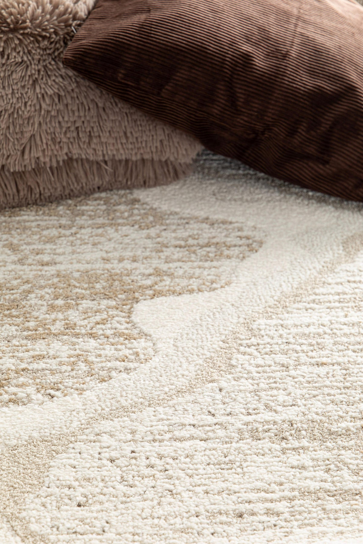TEPPICH, Weicher Design beige - Beige, Textil (120/170cm) - AFK Living