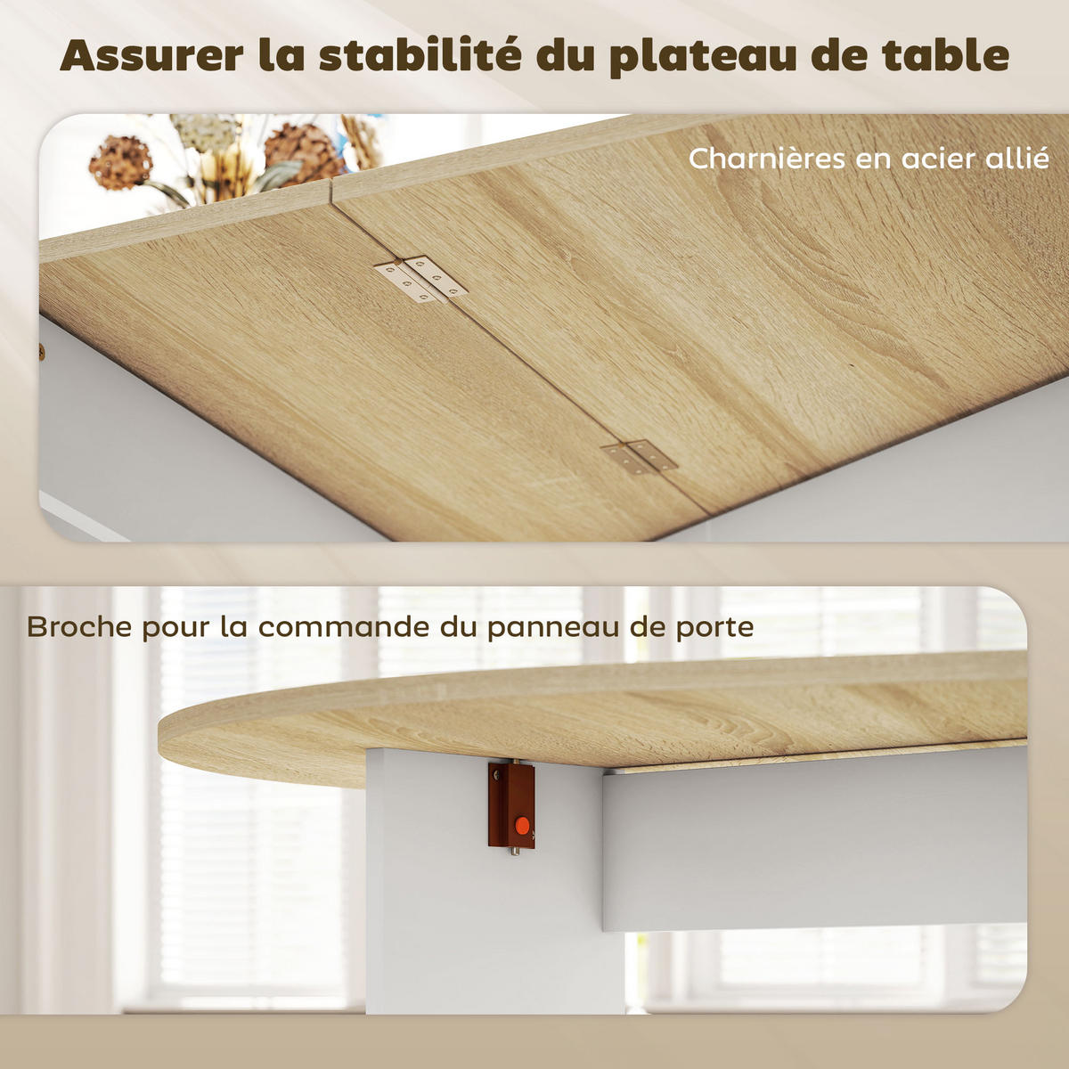 ESSTISCH Naturholz 1 Stück - Beige, Kunststoff (163/80/75cm) - GiPP