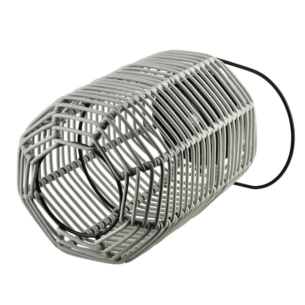 LATERNE Sokke grau 15/15/36 cm Kunstoff - Grau, Kunststoff (15/36/15cm) - Mondex