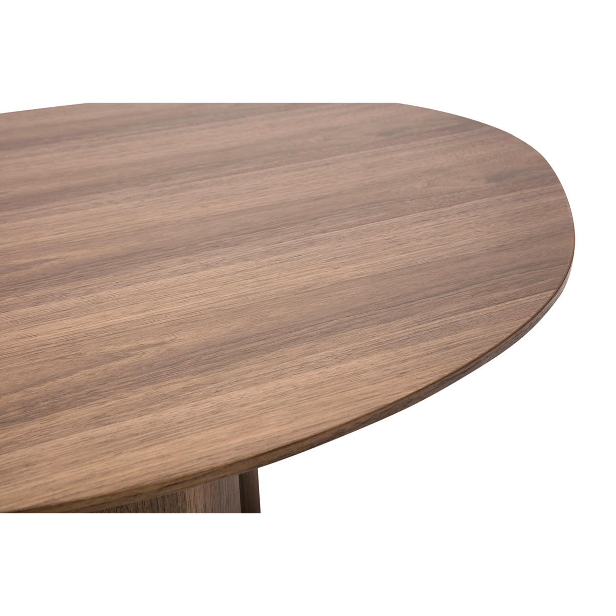 COUCHTISCH Dunkles Holz Walnussfurnier B100 cm HOLLEN - Walnussfarben, Holz (100/78/37.3cm) - Miliboo