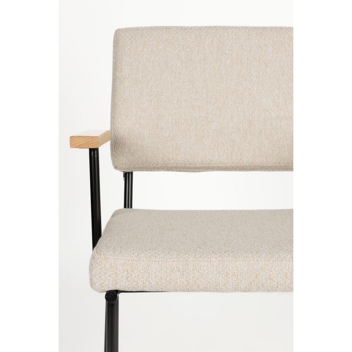 ESSZIMMERSTUHL Fellow Creme/ Weiß - 2 er Set - Creme/Grau, Kunststoff (57.5/85/60cm) - Zuiver