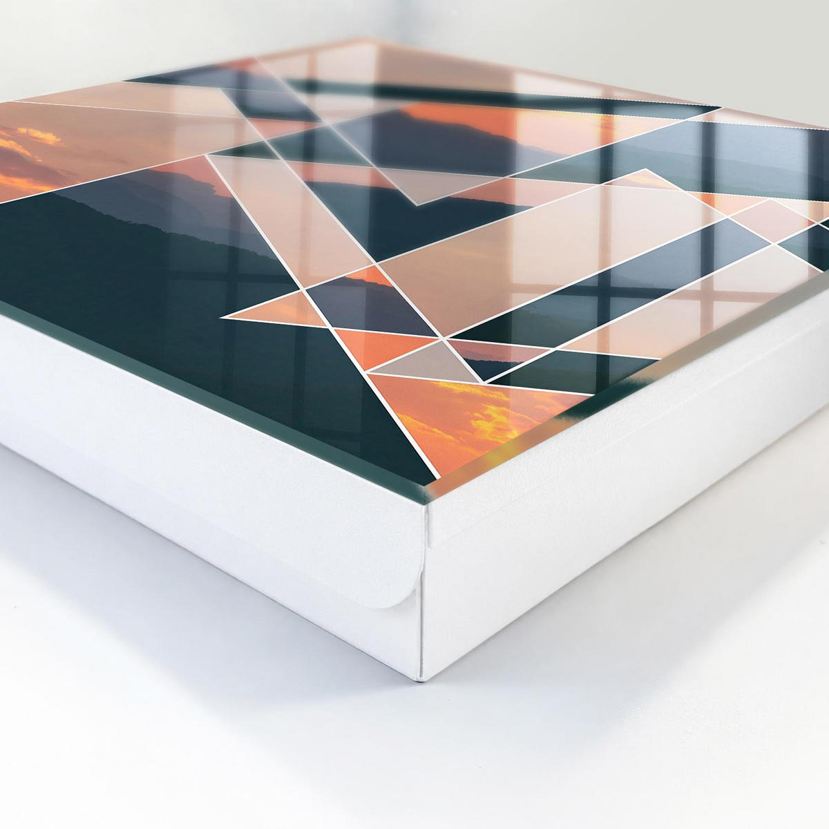 SCHLÜSSELBOX Weiß 30x30 cm – Türöffnung nach rechts - Bergwesten - Orange, Metall (30/30/5cm) - TULUP