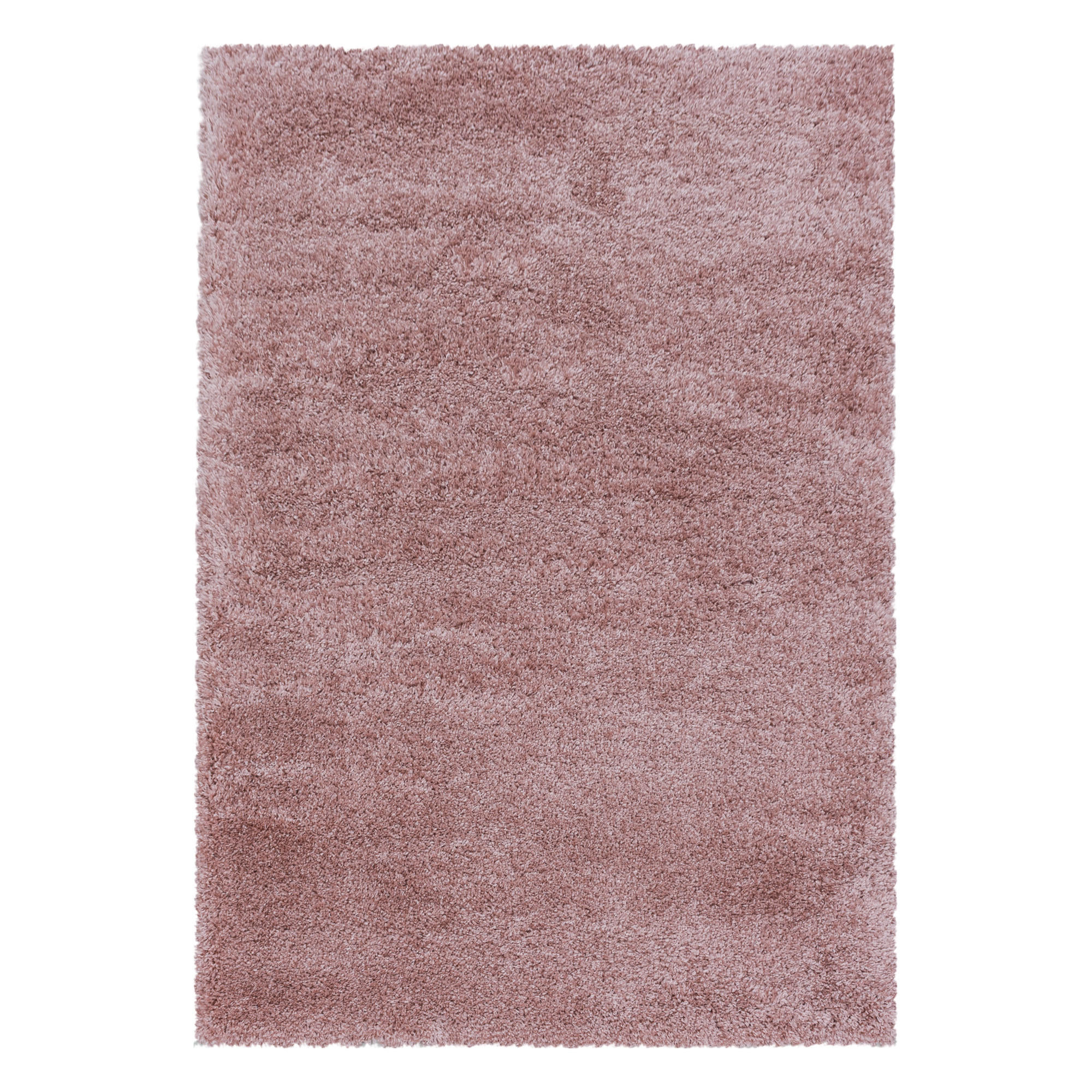 TEPPICH Hochflor Shaggy Uni Style Polypropylen Wohnzimmer Rosa Rechteckig 240x340 - Rosa, Textil (240/340cm) - KADIMA DESIGN