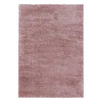 TEPPICH Hochflor Shaggy Uni Style Polypropylen Wohnzimmer Rosa Rechteckig 120x170 - Rosa, Textil (120/170cm) - KADIMA DESIGN