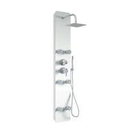 DUSCHPANEEL DIVE - Weiß - Weiß, Metall (25/150/9cm) - Home Deluxe