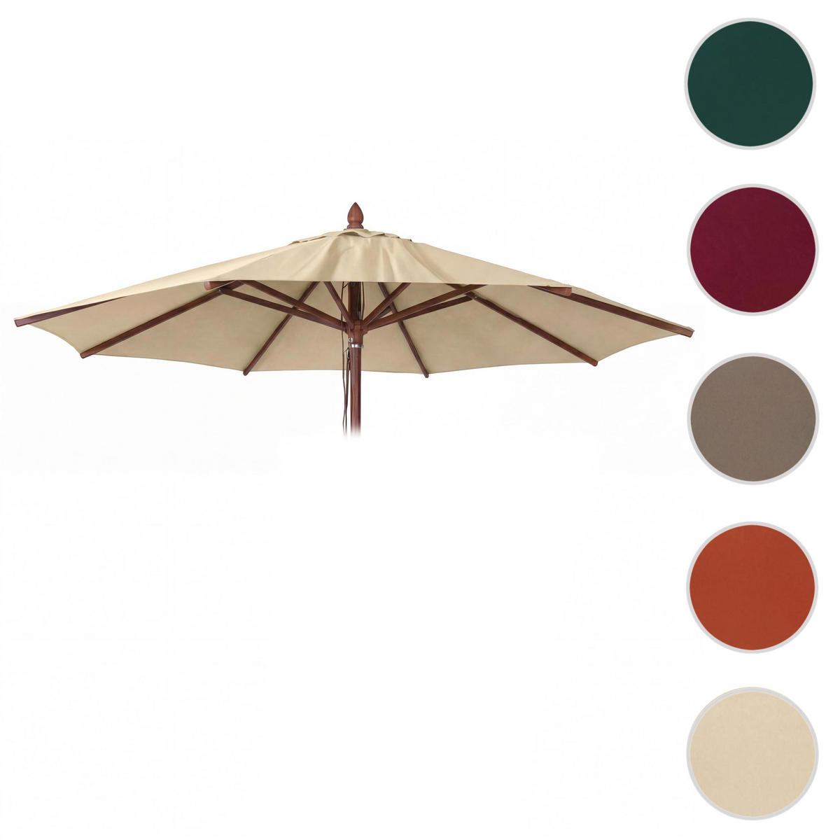 SCHIRMBEZUG C57B Creme - Creme, Textil (300/300cm) - MCW