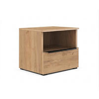 NACHTTISCH Romeo Eiche Craft Gold – Moderne Nachtkommode & Nachtkonsole mit Schublade & Fach, Beistelltisch fürs Bett im Schlafzimmer - Goldfarben, Holzwerkstoff (40/38/34cm) - BM-Möbel