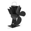 OFENVENTILATOR - Schwarz, Metall (19/26/12cm) - Relaxdays