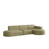 ECKSOFA Palma In Scala - Opal, Holzwerkstoff/Textil (296/165cm) - Fun Möbel
