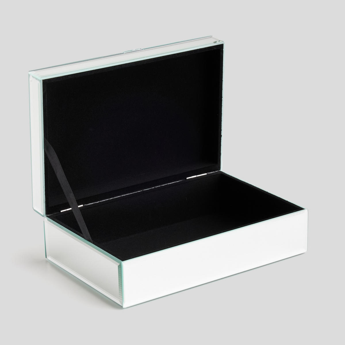 SCHMUCKKÄSTCHEN Roca - Silberfarben, Glas (16.5/8/24.5cm) - home&you