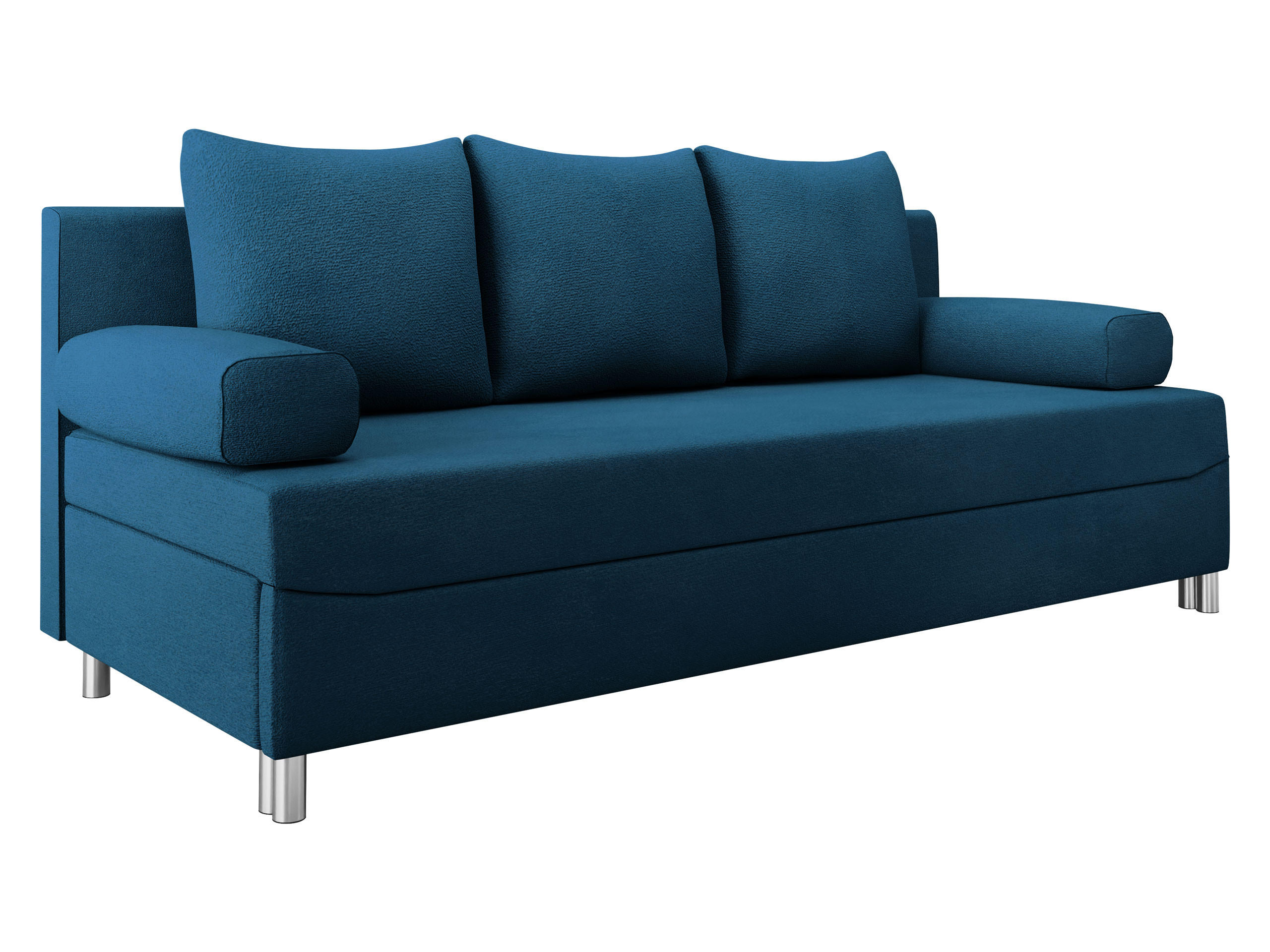 SCHLAFSOFA Dover - Chromfarben/Blau, Holz/Kunststoff (192/86/80cm) - MIRJAN24