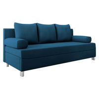 SCHLAFSOFA Dover - Chromfarben/Blau, Holz/Kunststoff (192/86/80cm) - MIRJAN24