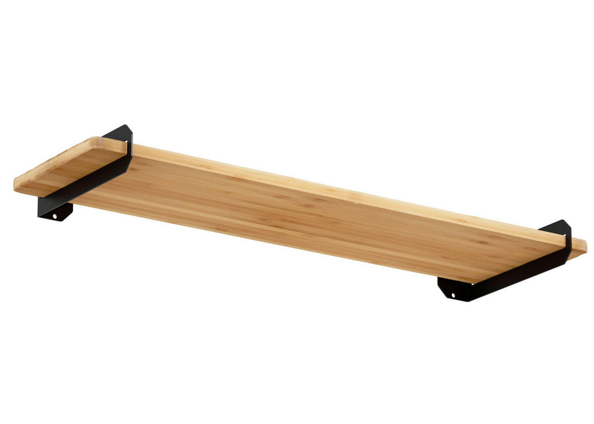 REGALTRÄGER als 2er Set Finn, Stahl in verschiedenen Trendfarben - Schwarz, Metall (5/6/22cm) - Alberts