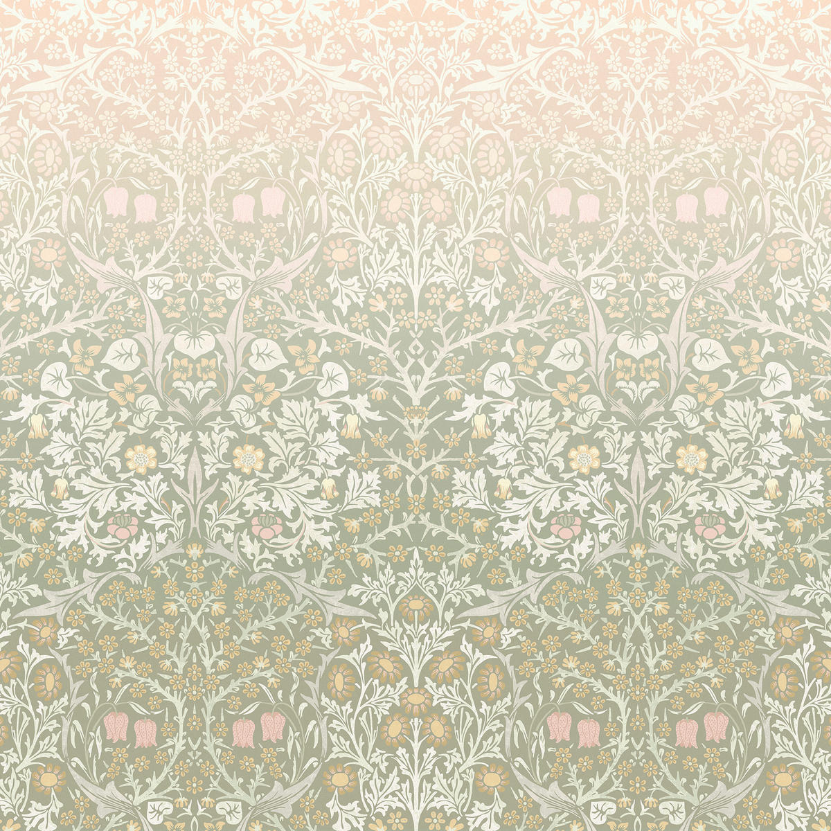 FOTOTAPETE - Schlehdorn Salbei & Rosa - Multicolor, Papier/Kunststoff (250/400cm) - Graham & Brown