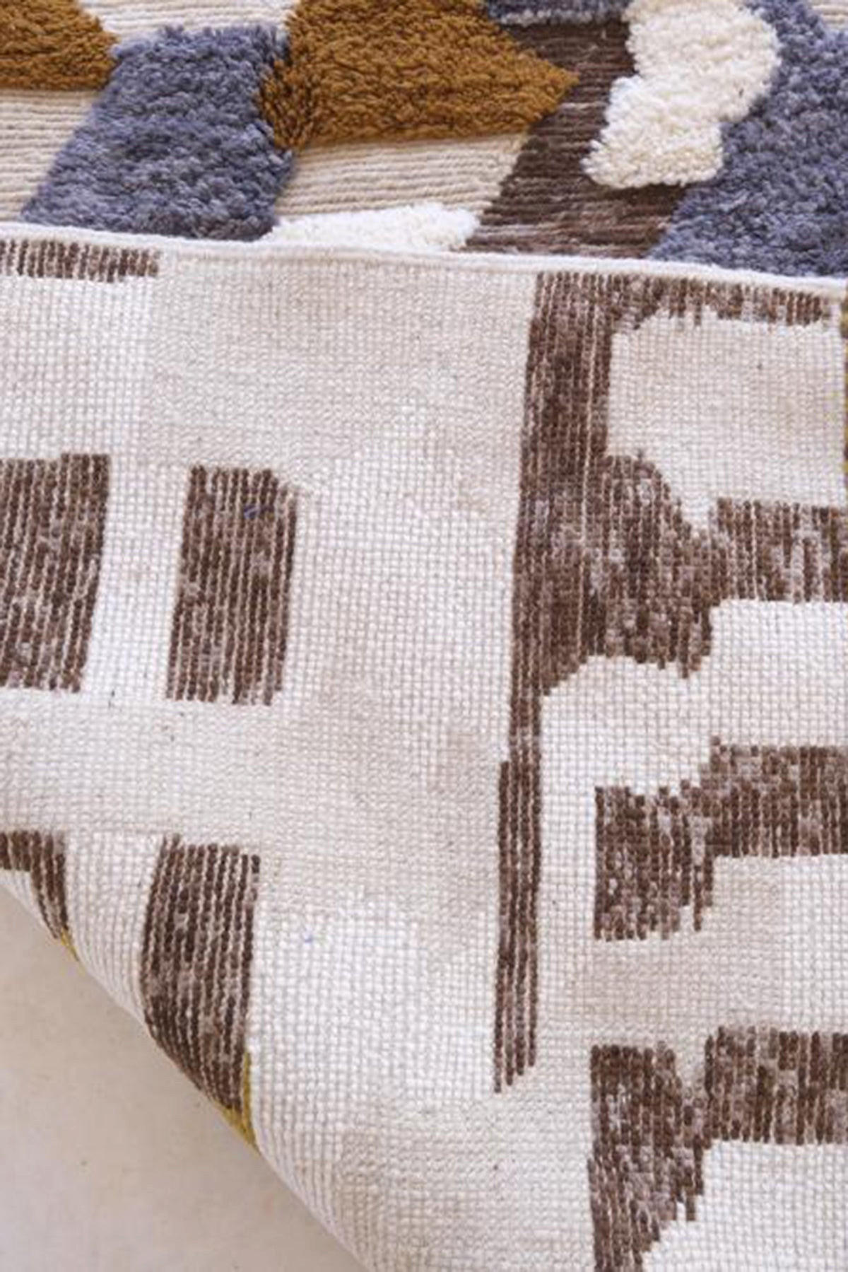 BERBERTEPPICH aus Marokko aus reiner Wolle bruin - Braun, Naturmaterialien (327/455cm) - AFK Living