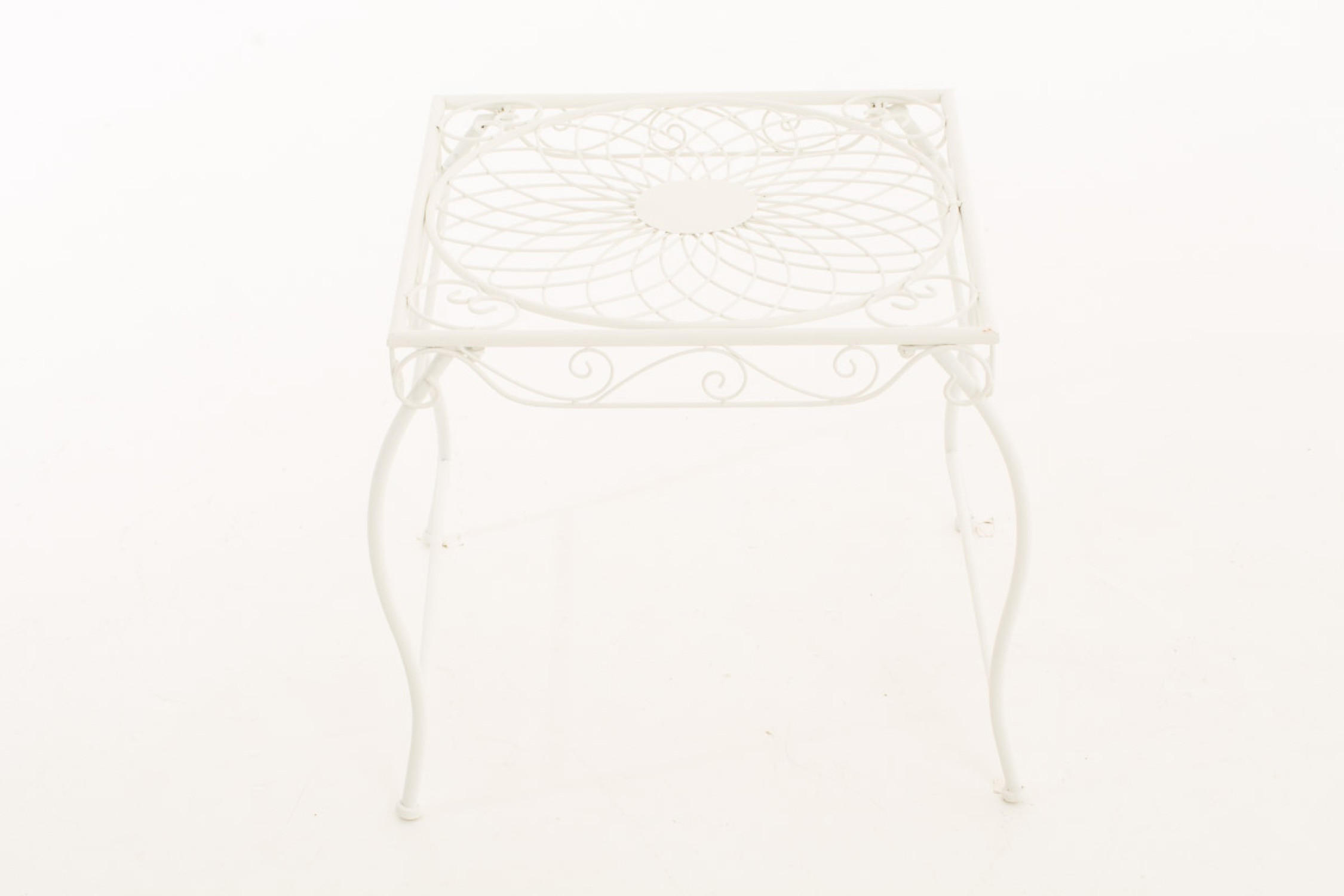 Thumbnail - TPFGarden Gartentisch, Creme, Metall, 49x45x46 cm, Gartenmöbel, Gartentische, Gartentische