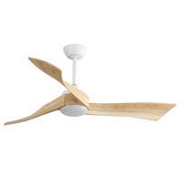 DECKENVENTILATOR 52Zoll LED Licht DC Motor Fernbedienung - Weiß, Kunststoff (132/132/42cm) - CASIVA