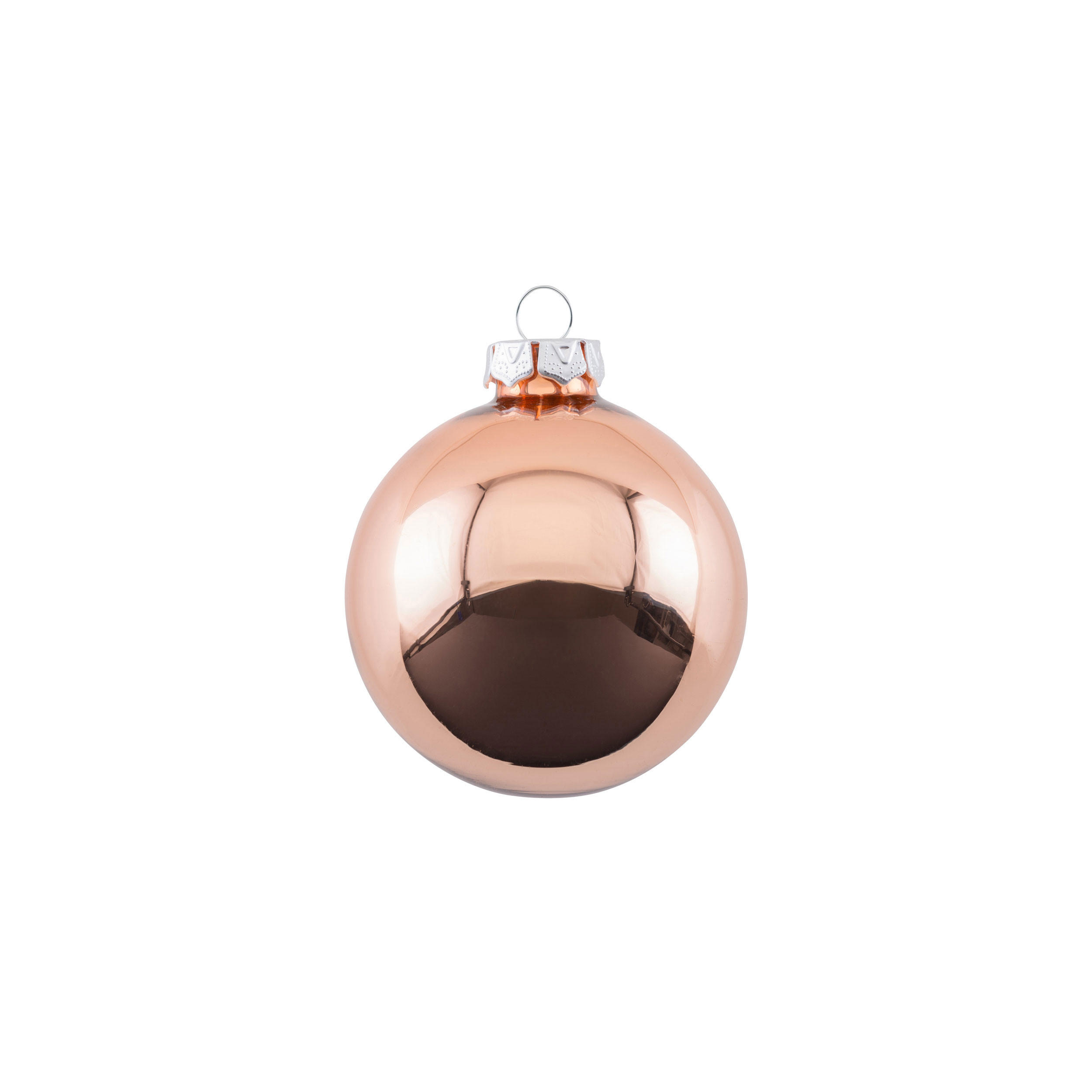 CHRISTBAUMKUGEL Opal, Glas, Kupfer, Ø 6 cm - Kupferfarben, Glas (6/1/6cm) - Gift Company