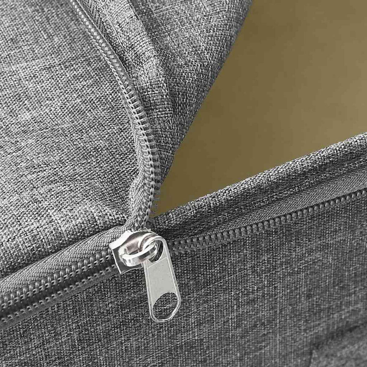 AUFBEWAHRUNGSBOXEN 2er set Stoff 43/34/23 Cm Grau - Grau, Textil (34/23/43cm) - vidaXL