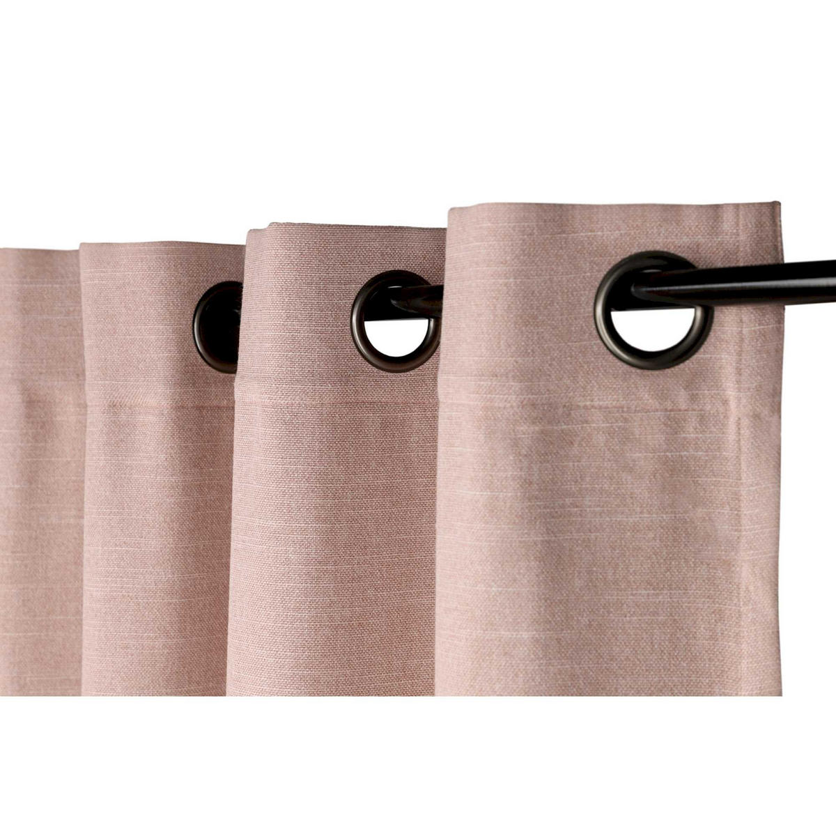 ÖSENVORHANG COAST - Grau, Textil (140/1/250cm) - Schöner Wohnen