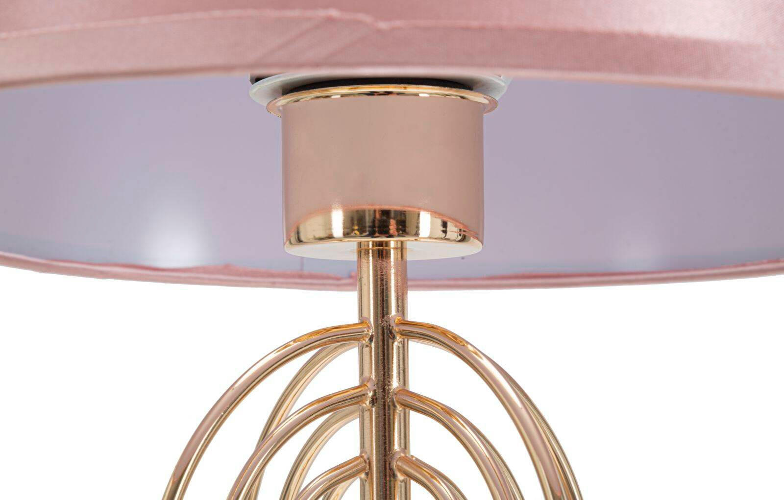 TISCHLEUCHTE Krista 55 cm - Rosa, Metall (28/28/55cm) - Mauro Ferretti