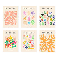 POSTER Set Mit 6 Illustrationen Von Henri Matisse Vegetation A3 Rahmenlos - Klar, Papier (29/3cm) - Nacnic