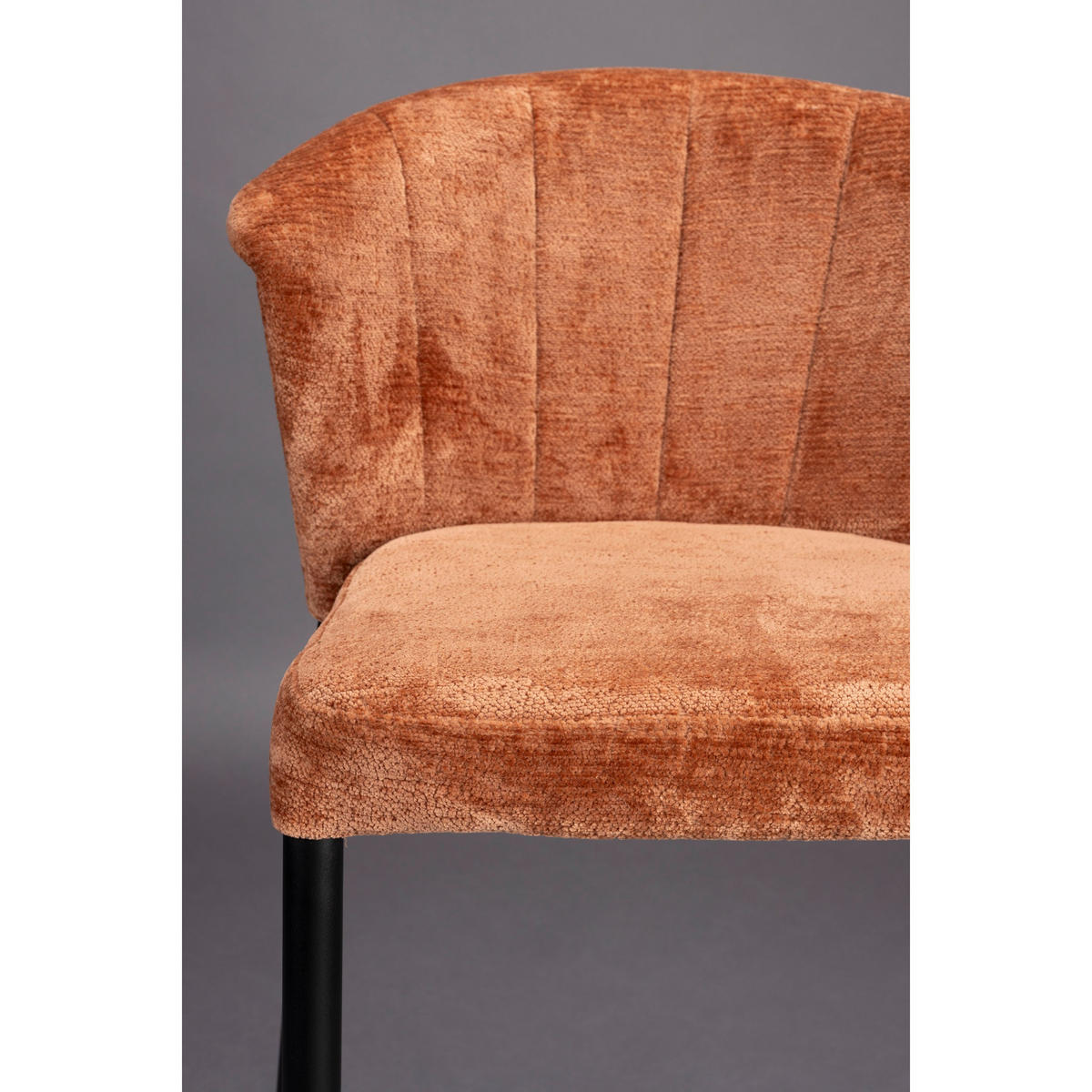 BARHOCKER Georgia Rückenlehne 73 cm Orange - 2 er Set - Rot, Holz (54/101/56cm) - Dutchbone